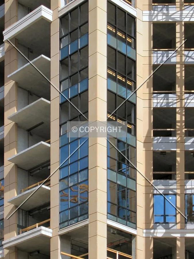 Windows on southeast corner