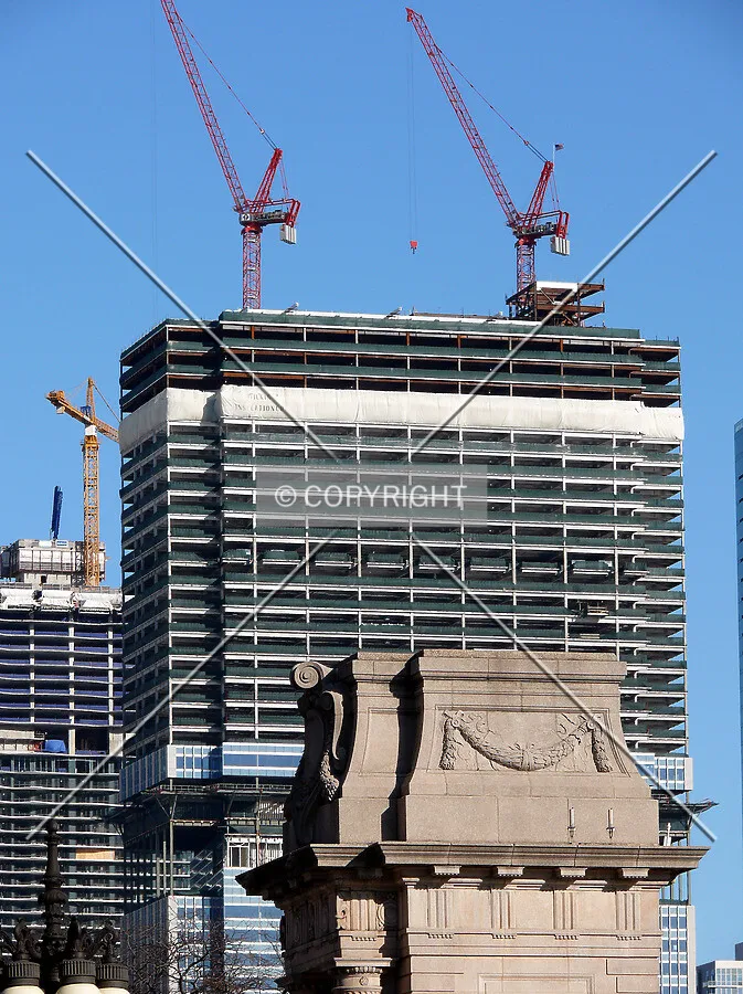 View to the north with Aqua visible in the rear