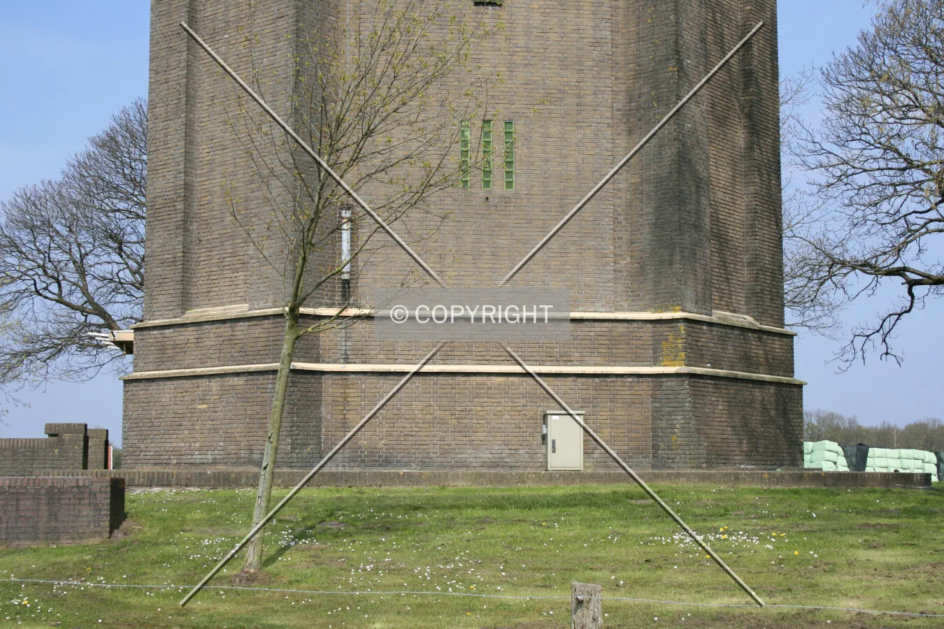 The base as seen from the southwest