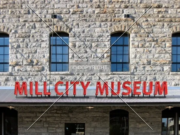 Signage above 2nd Street entrance