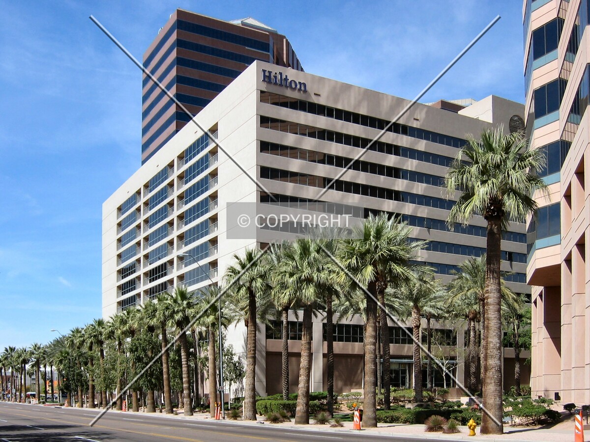 Southeast corner from across East Thomas Road