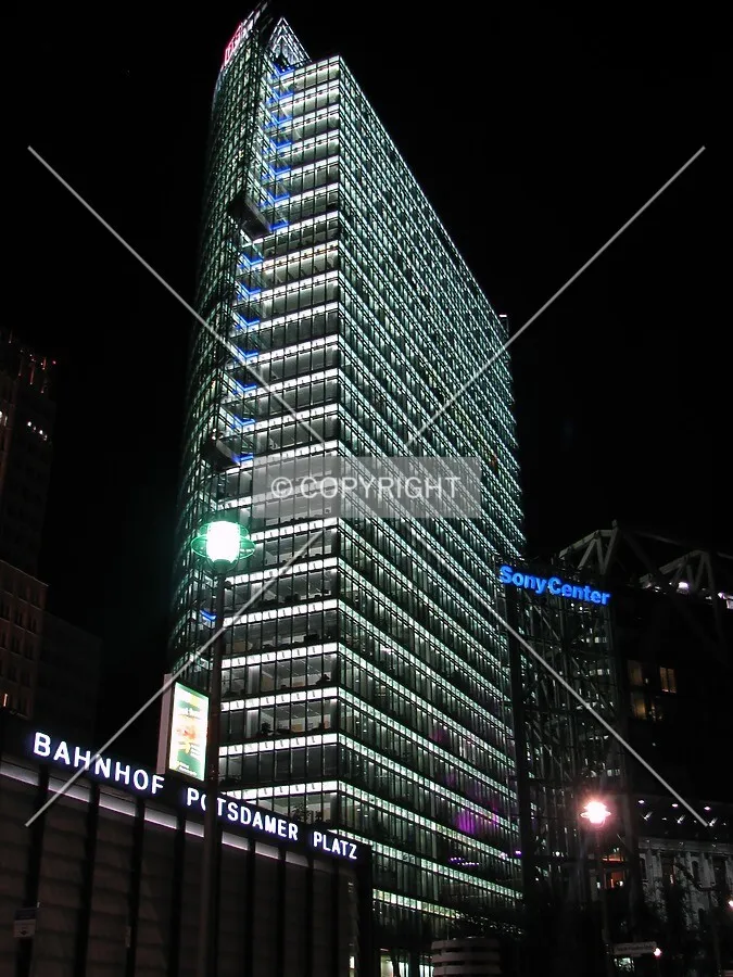 Night lights from Potsdamer Platz