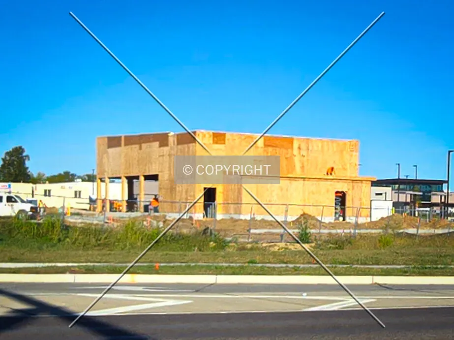From the southeast during construction, Monday, October 5, 2026