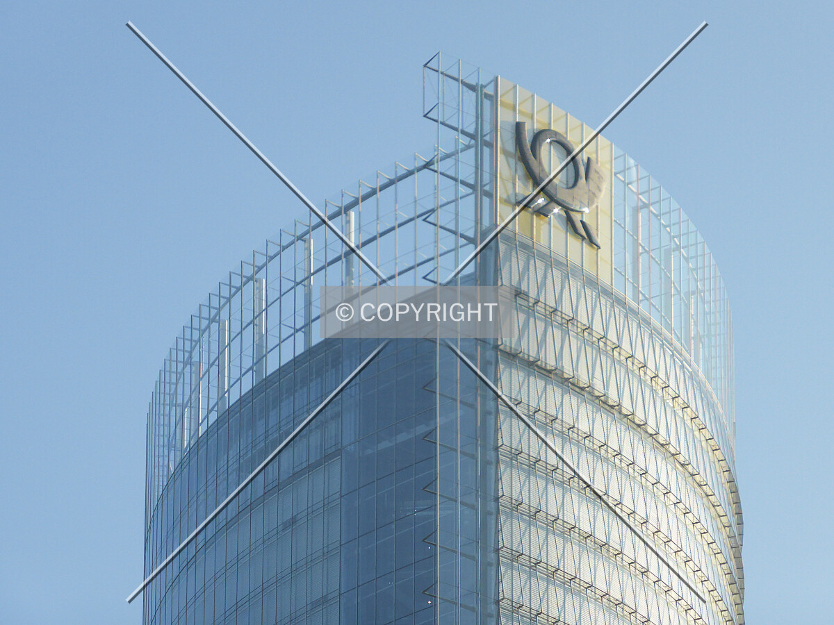 Deutsche Post logo at the Post Tower