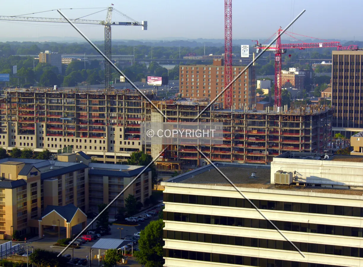 Elevated view from the northwest