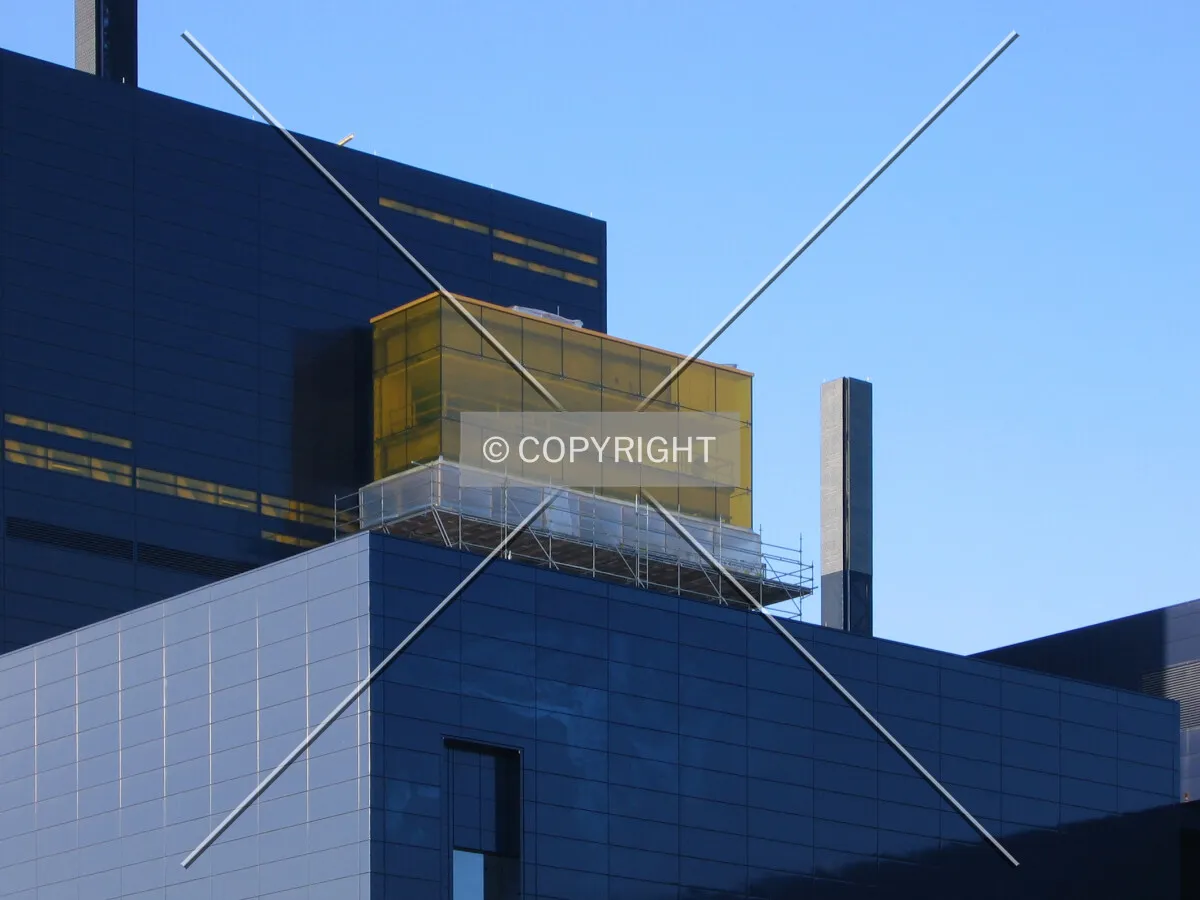 The yellow cube from West River Parkway