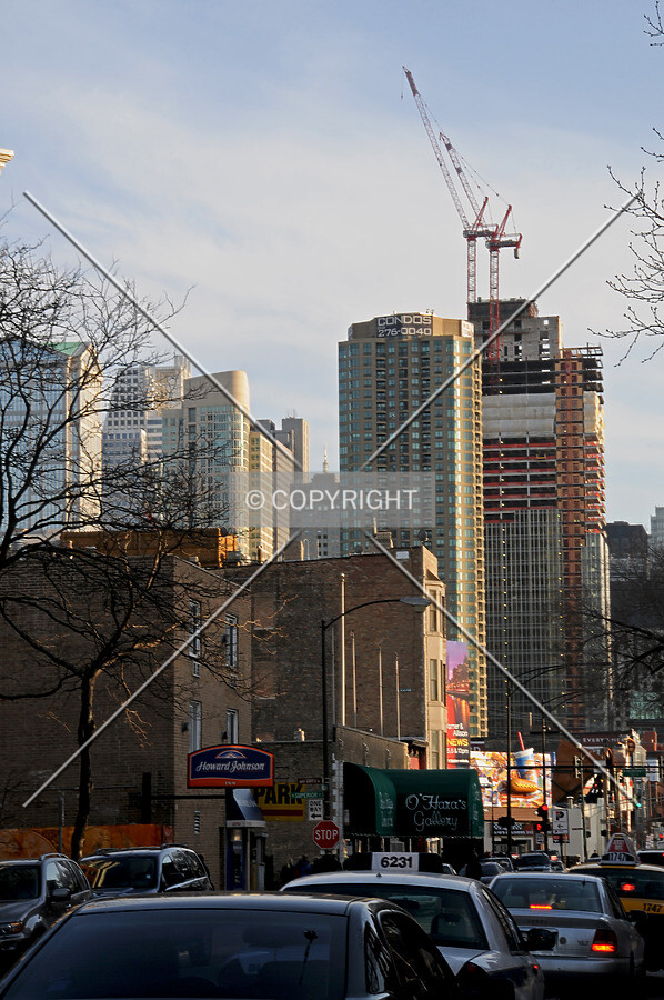 Looking south from the 700 block of North Wells Street
