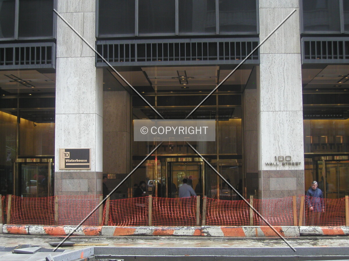Entrance at Wall Street