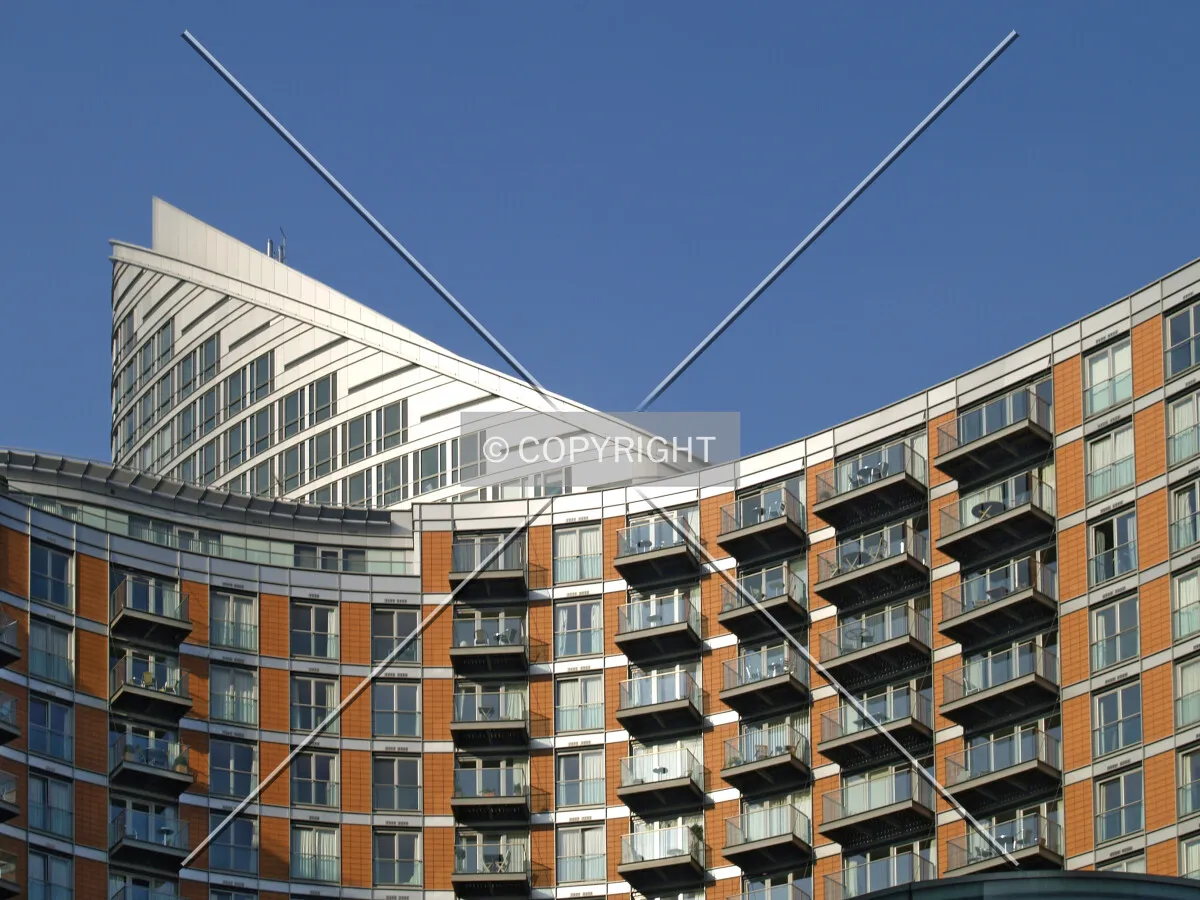 View of the top floors from the south