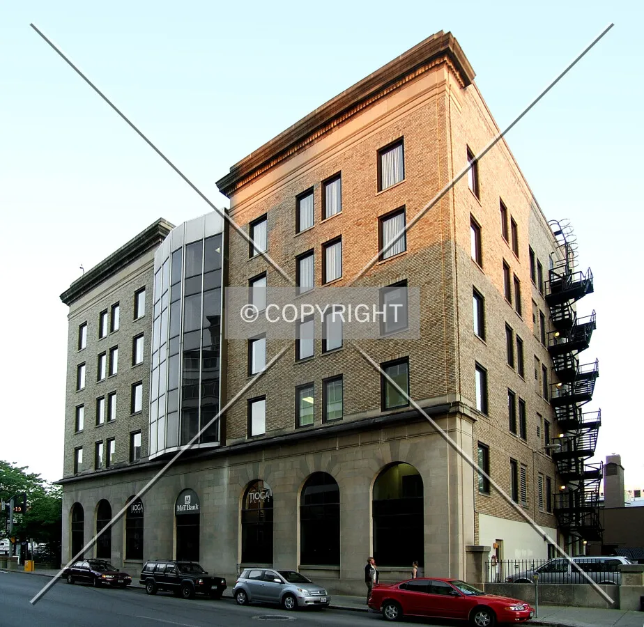 View from the northeast across Seneca Street