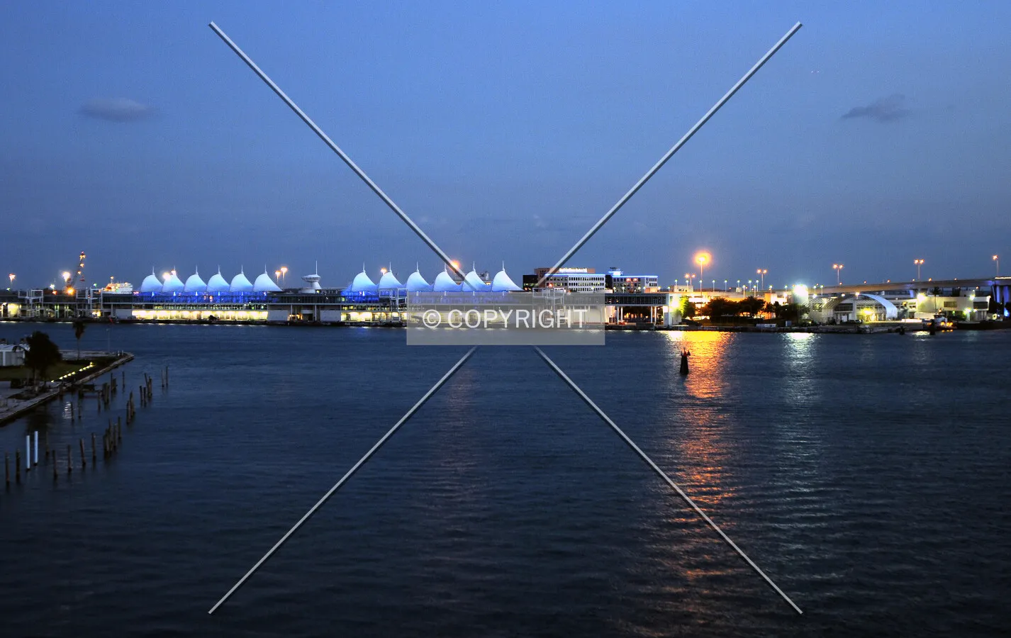 View from the north across Biscayne Bay