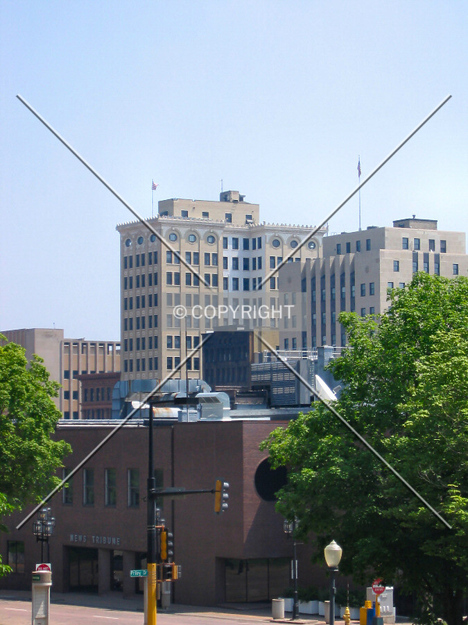 View to the east from the Duluth Civic Center