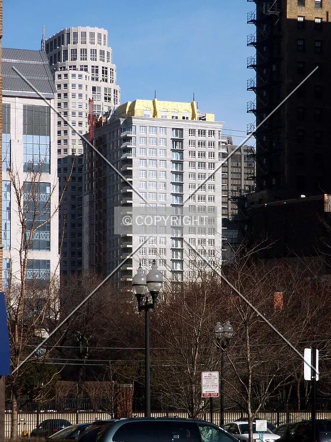 Looking southeast from Chestnut Street