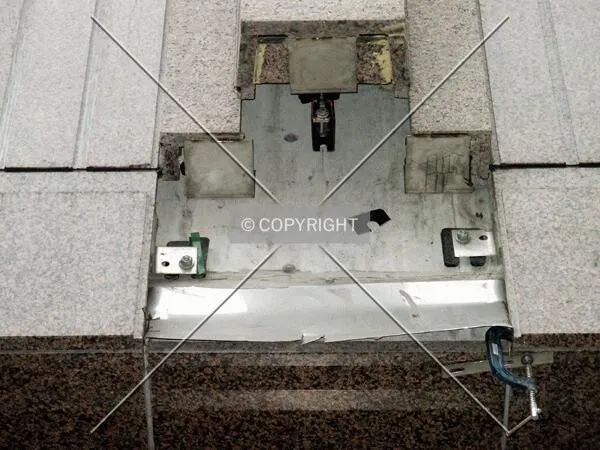 Missing facade piece