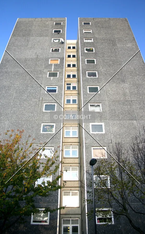 Looking up from Mildmay Street