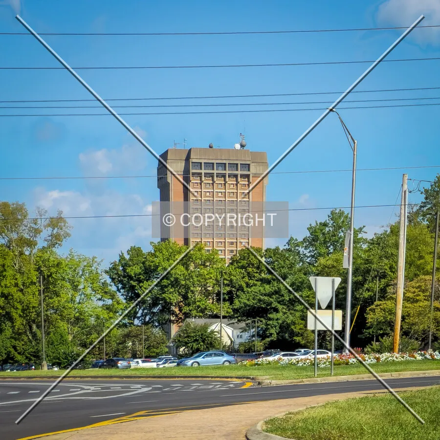 Distant view from the southeast; September 2, 2024