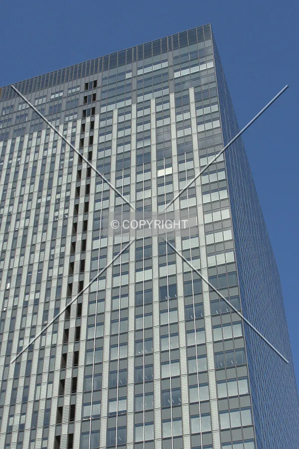 Looking up at the southwest corner
