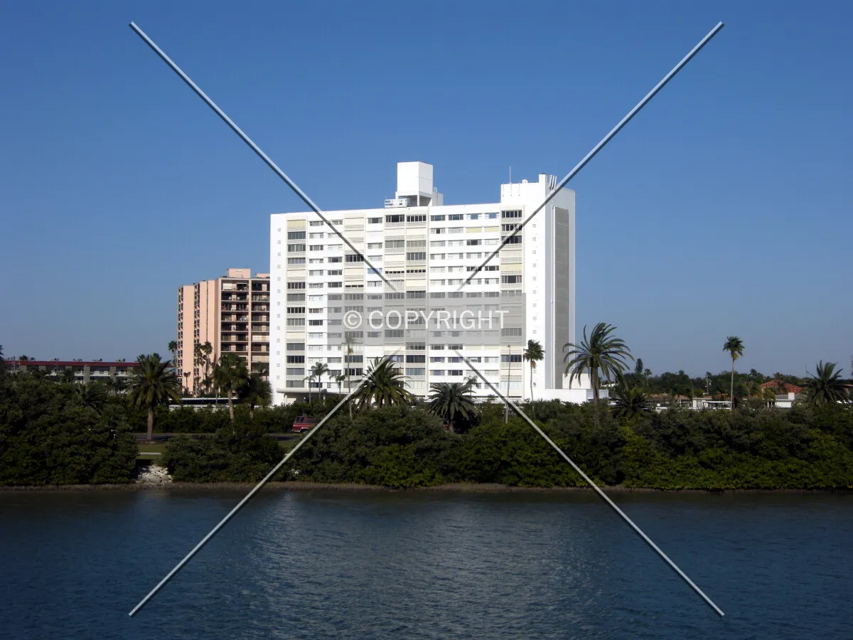 View from the southwest on the water
