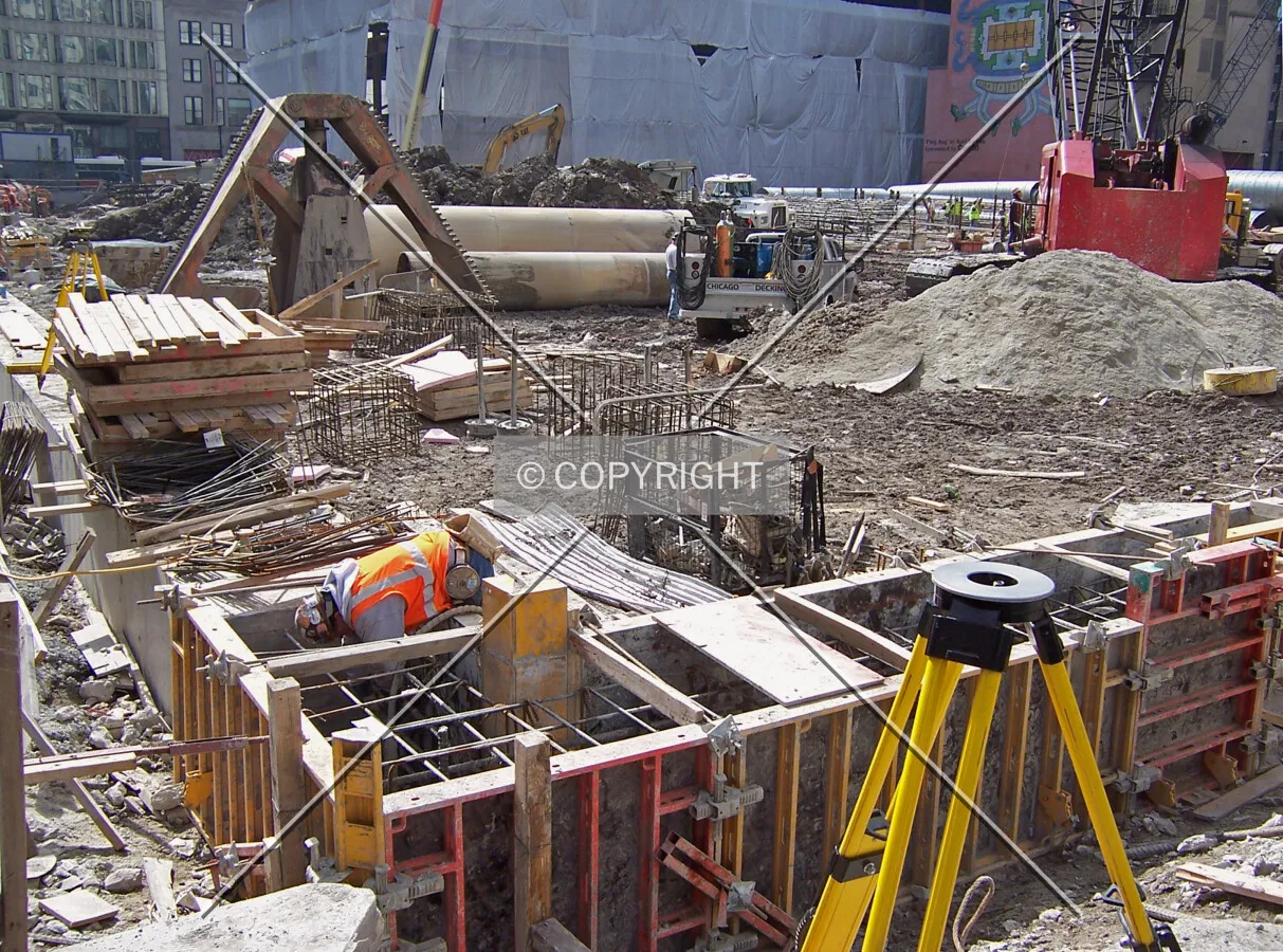 Northeast corner of the slurry wall