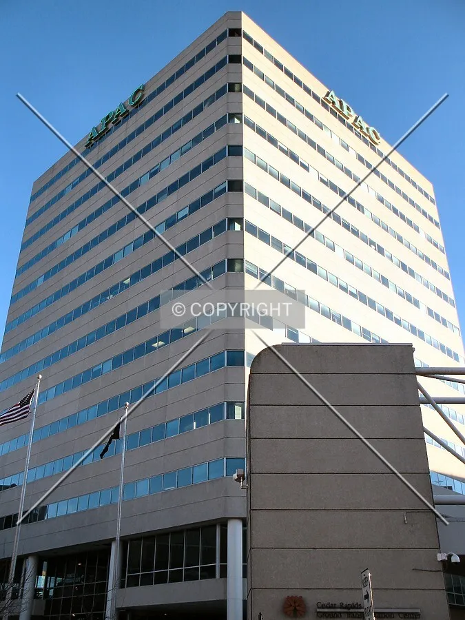 Looking up the north corner
