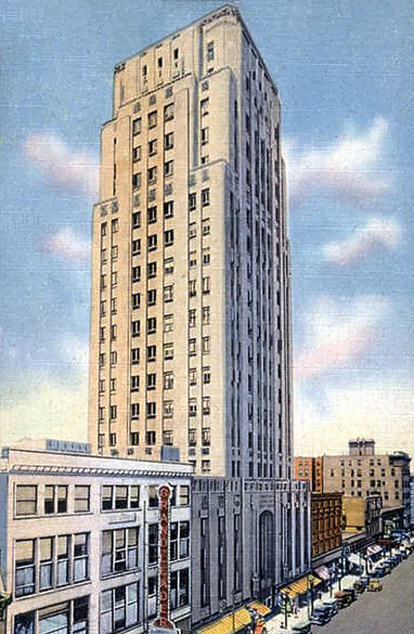 Vintage view from the southeast