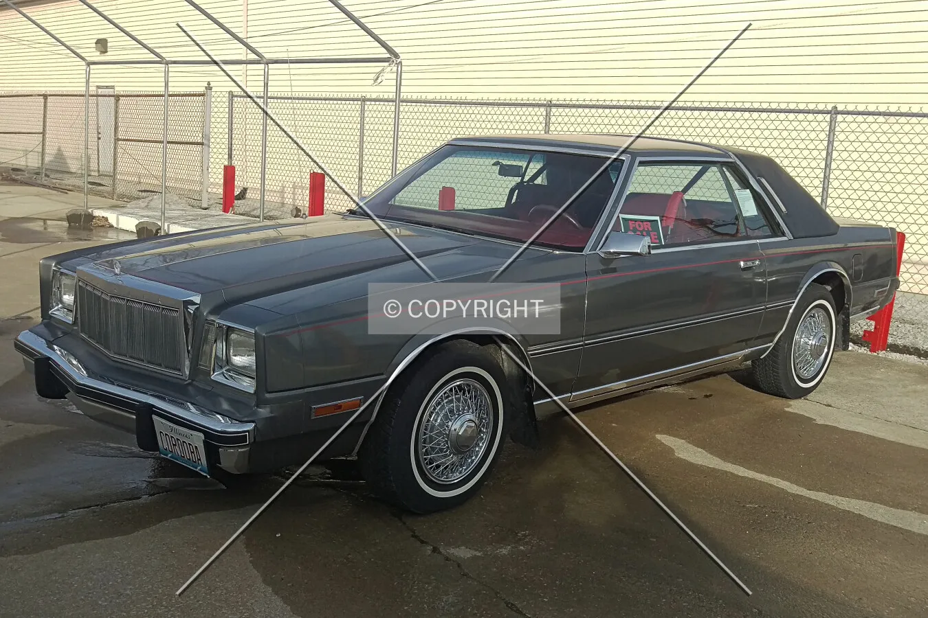 A 1983 Chrysler Cordoba; January 24, 2016