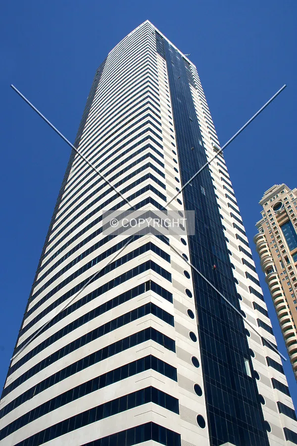 Looking up from the base