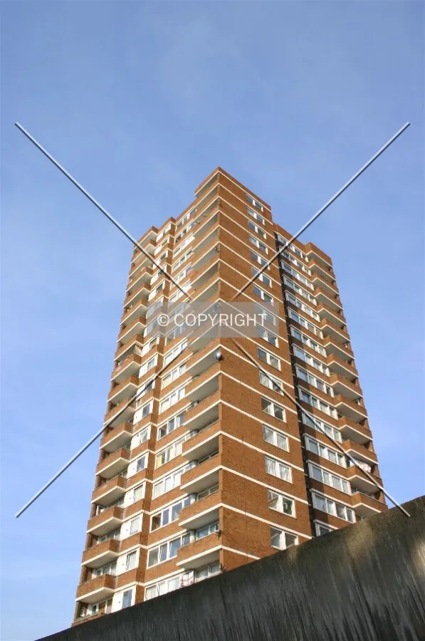 Looking up the corner