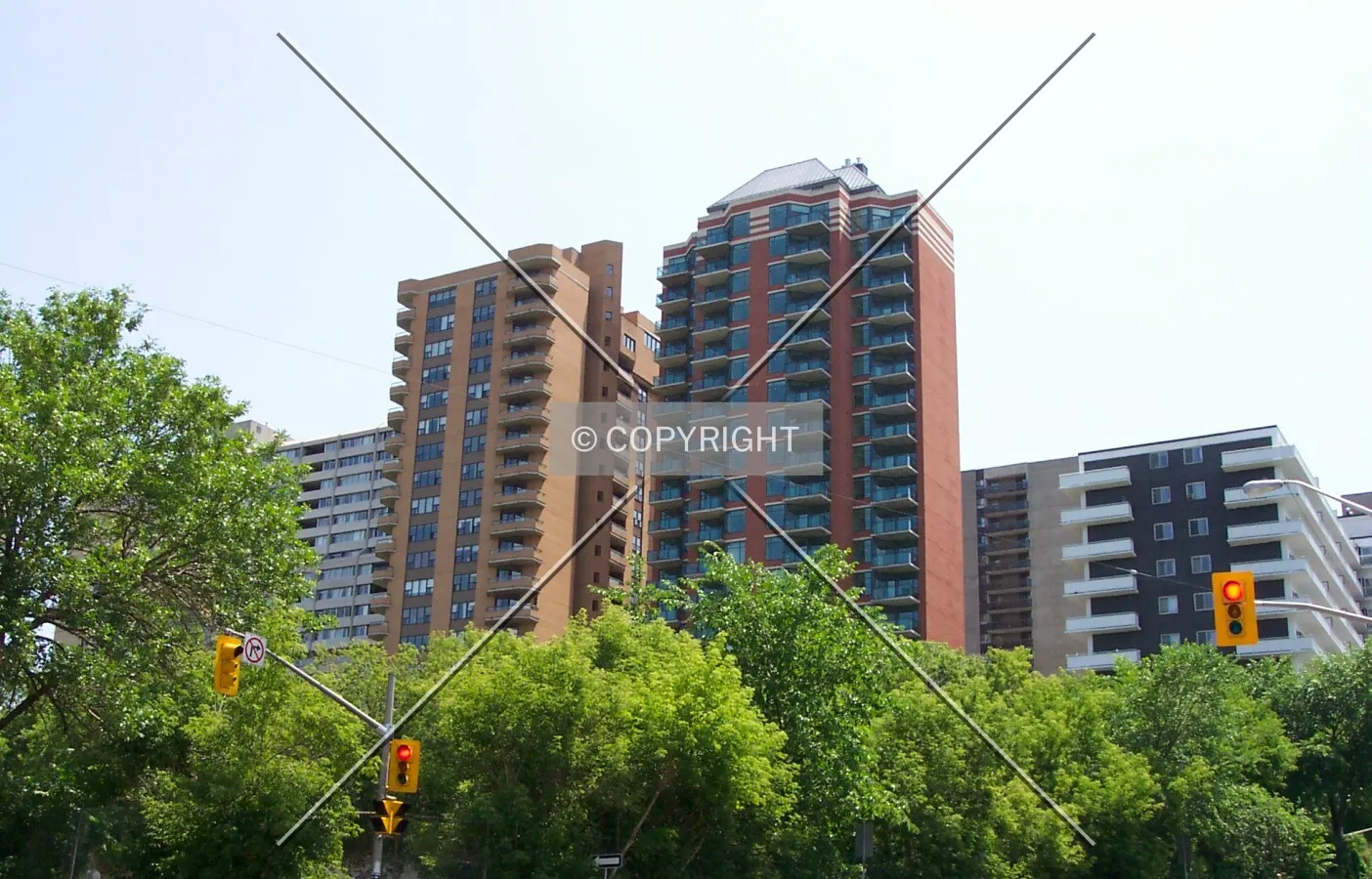 View from the corner of Bronson Avenue and Albert Street, facing southeast