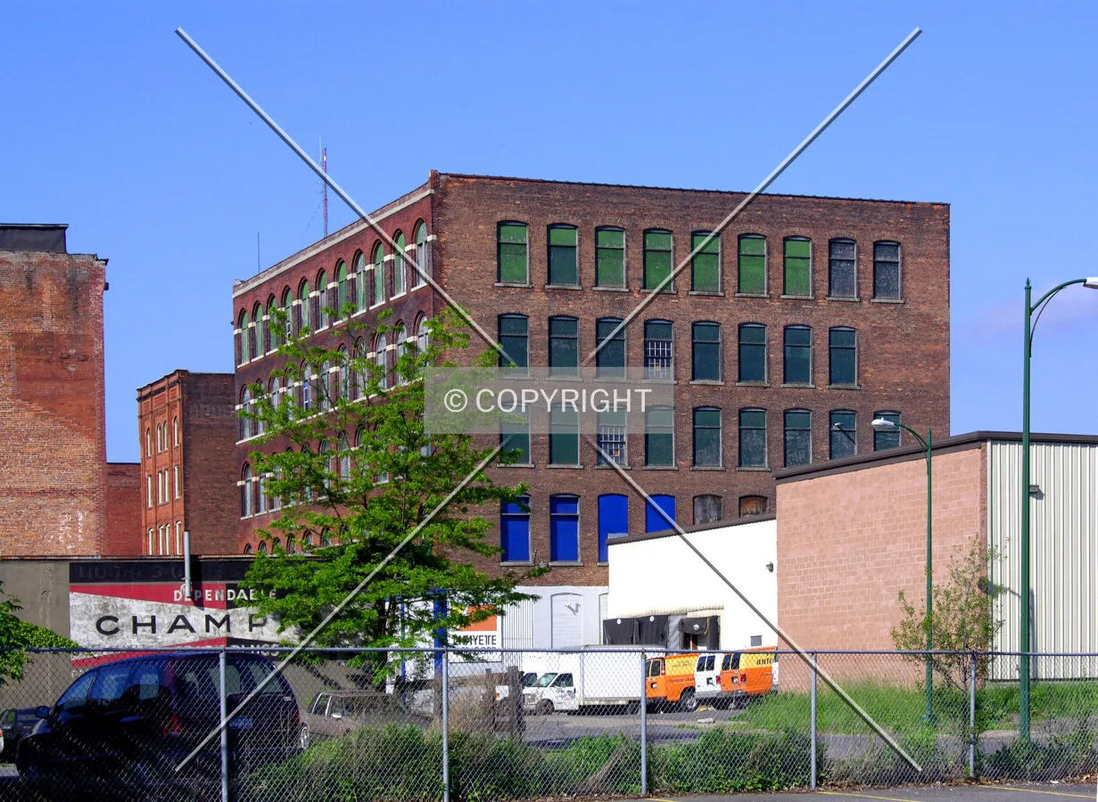Looking southwest from Whitesboro Street