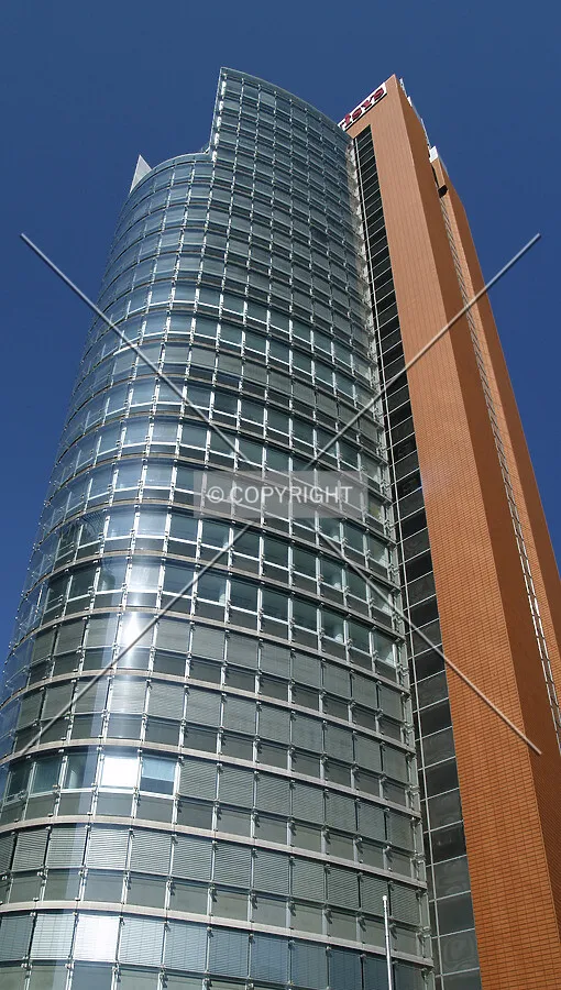 Looking up from the east