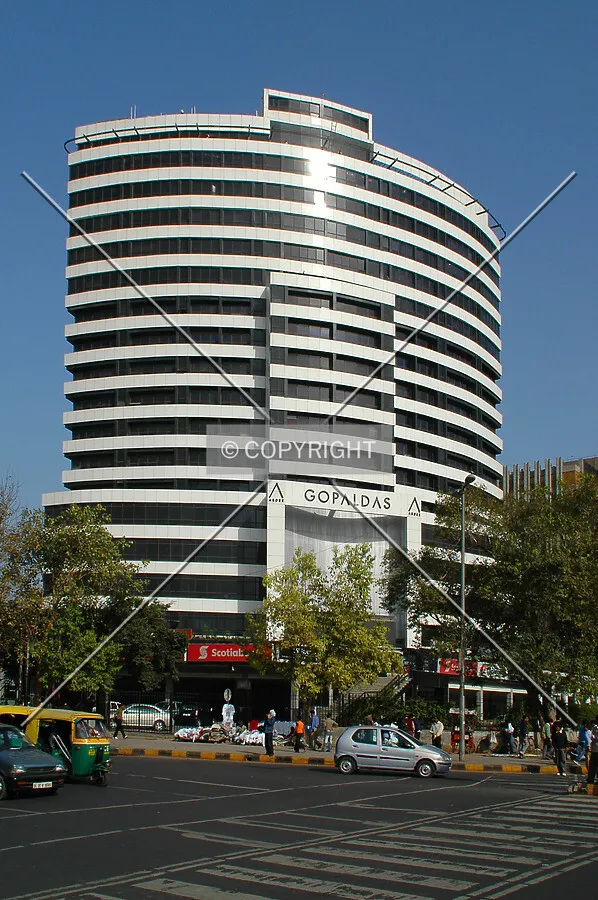 As seen from Connaught Place