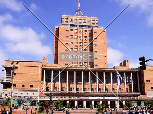 View from the north, looking across the plaza