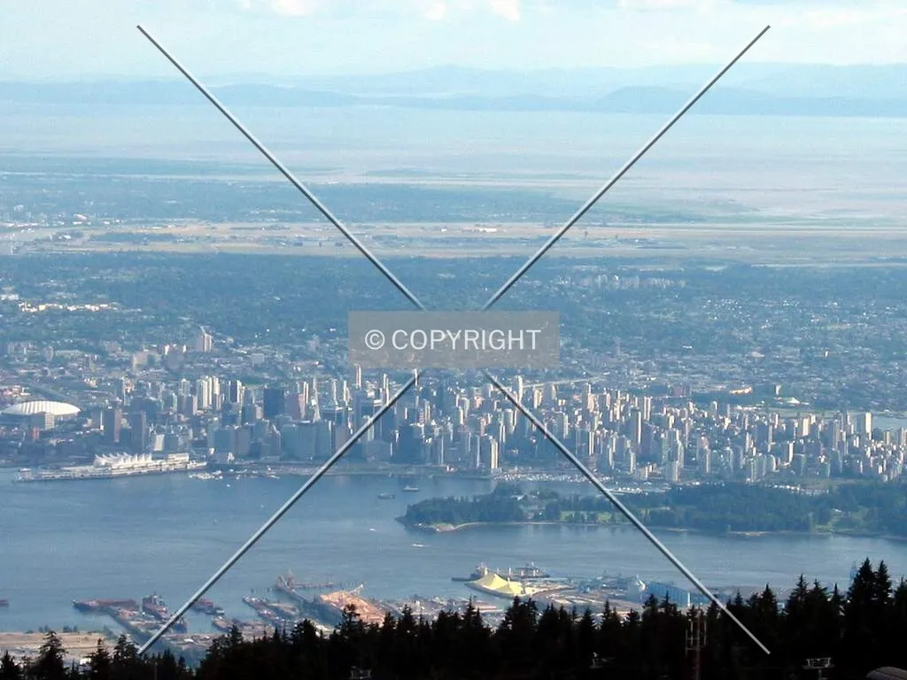 Hazy summer view from Grouse