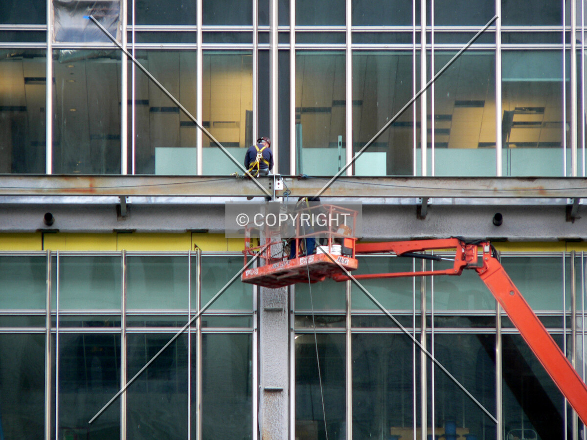 Working on the southern canopy