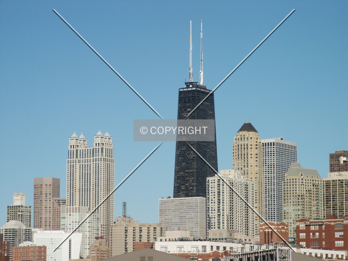 View from the Desplaines Street viaduct looking northeast