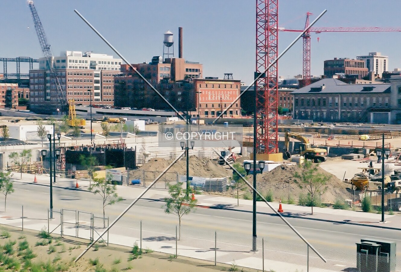 Elevated view from the west