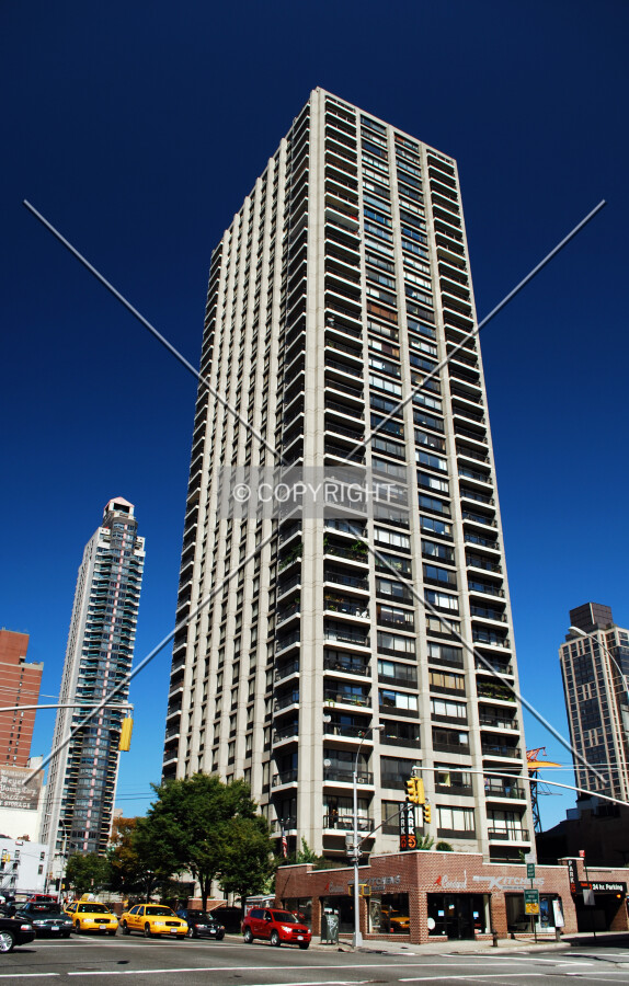 From the southwest along 2nd Avenue