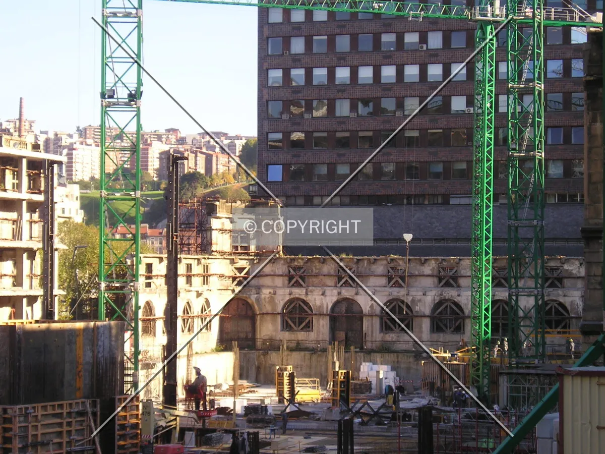 Close view of the foundation
