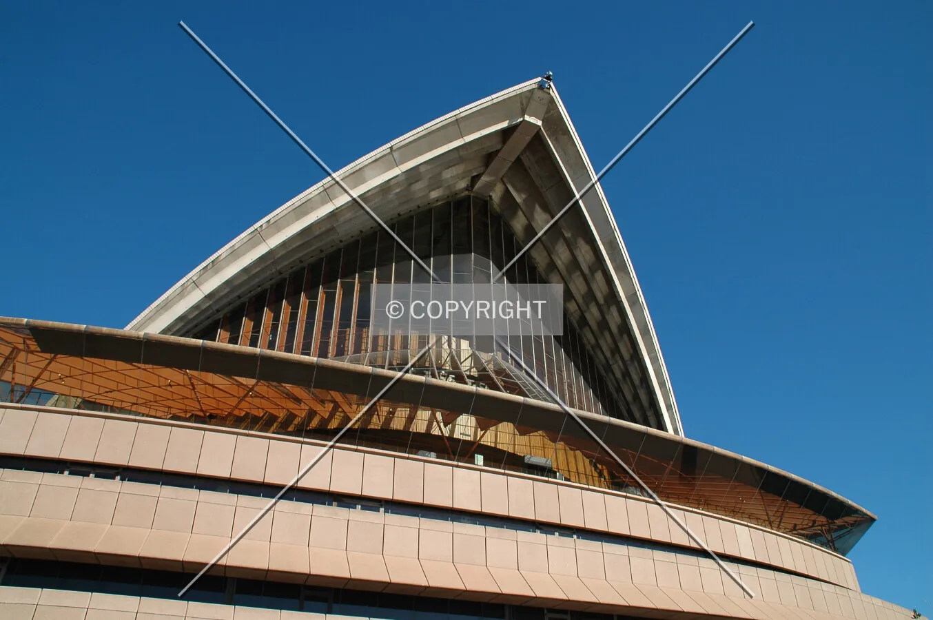 Looking up at the northside of the Concert Hall