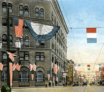 View from the west along Main at Corcoran
