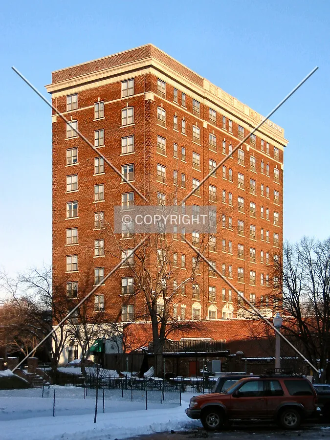 View to the northeast across Maryland Plaza