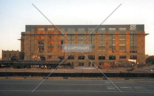 Northside, "Backside", of the CSC Building. AMLI Residential site infront of it in the picture