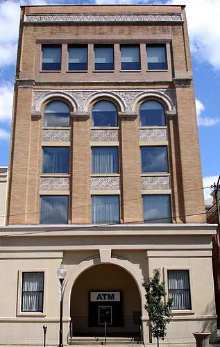 View from the west on 2nd Street