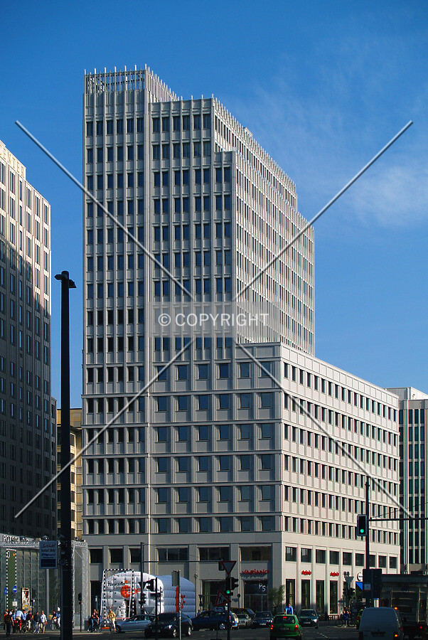 From across Potsdamer platz