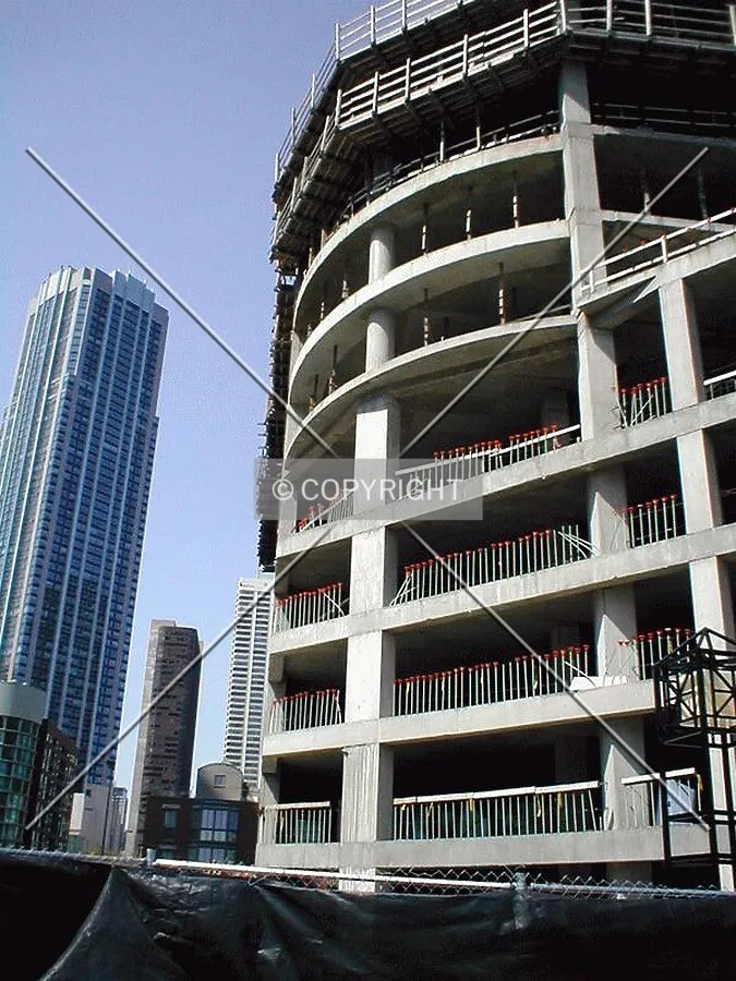 Site view looking north towards River East Center