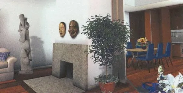 Fireplaces and dining room
