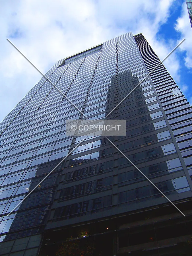Looking up the west side of the tower from Dearborn Street