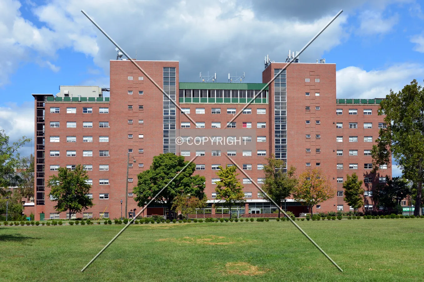 View from the southeast