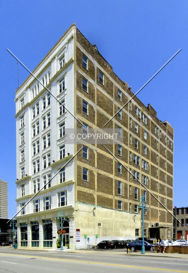 From the southwest across North Water Street